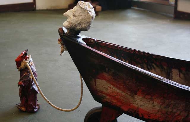 Baby Kangaroo Man Boat